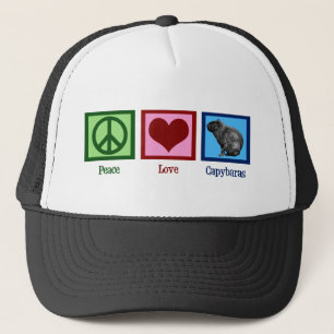 Casquette Peace Love Capybaras