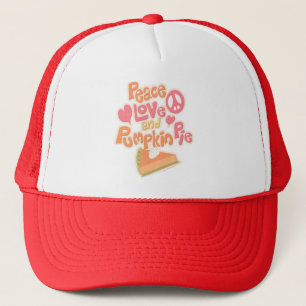 Casquette Peace Love et Citrouille Pie