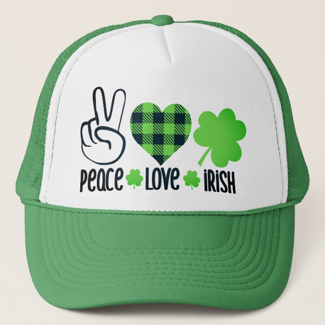 Casquette Peace Love Irish-60682 (Devant)