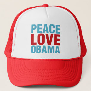 Casquette Peace Love Obama