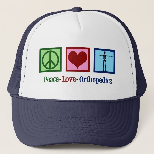 Casquette Peace Love Orthopedics mignon Orthopedist (Devant)