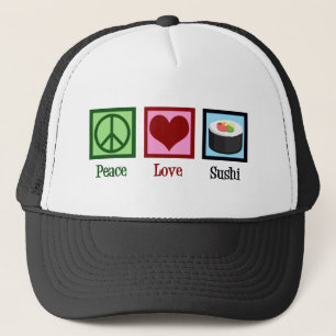 Casquette Peace Love Sushi