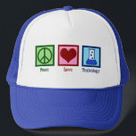 Casquette Peace Love Toxicology Cute Toxicologist<br><div class="desc">Peace Love Toxicology. Un casquette toxicologue cool pour un scientifique qui travaille dans un laboratoire comme expert en poison et empoisonnement. Soutenez les chercheurs en toxicité avec ce design mignon!</div>