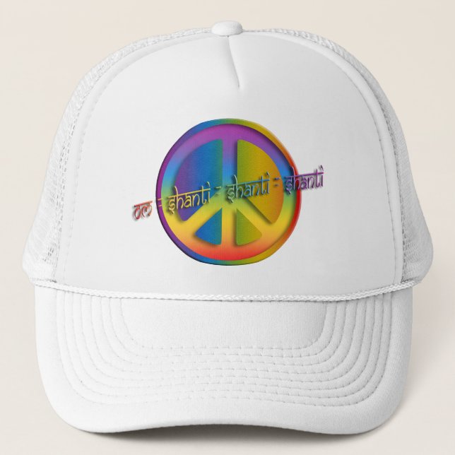 Casquette Peace Om Shanti (Devant)
