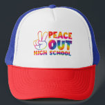 Casquette Peace Out High School Tie Dye Dernier Jour De L'Éc<br><div class="desc">Peace Out High School Tie Dye Dernier Jour De L'École</div>