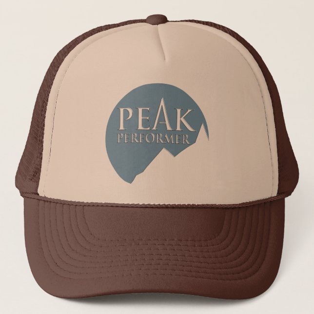 Casquette "Peak Performer" signifie logo turquoise bleu casq (Devant)