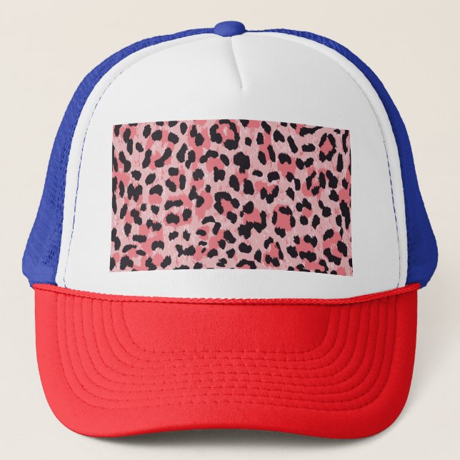 Casquette Peau léopard : texture vintage et transparente (Devant)