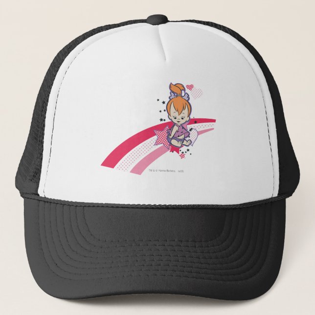 Casquette PEBBLES™ sur arc-en-ciel rose (Devant)
