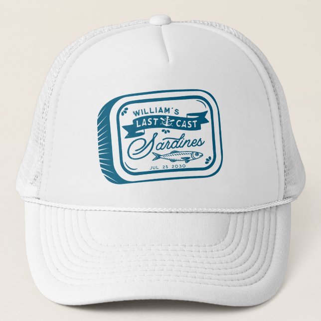 Casquette Pêche à la sardine enterrement de vie de garçon vi (Devant)