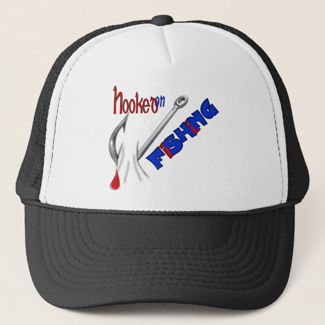Casquette Pêche Amusante Accrochée À La Pêche (Devant)