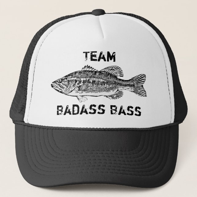 Casquette Pêche au bar de Badass d'équipe (Devant)
