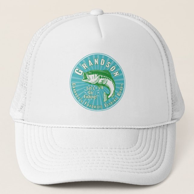 Casquette Pêche avec grand-père et petit-fils  (Devant)