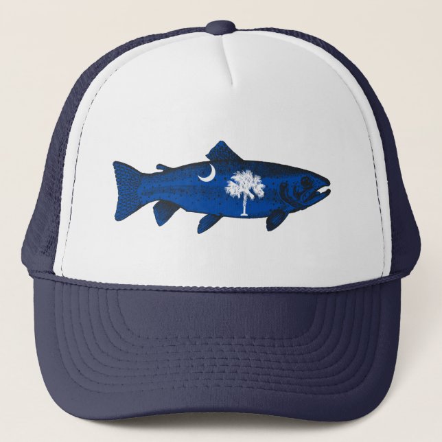 Casquette Pêcher la truite de Caroline du Sud (Devant)