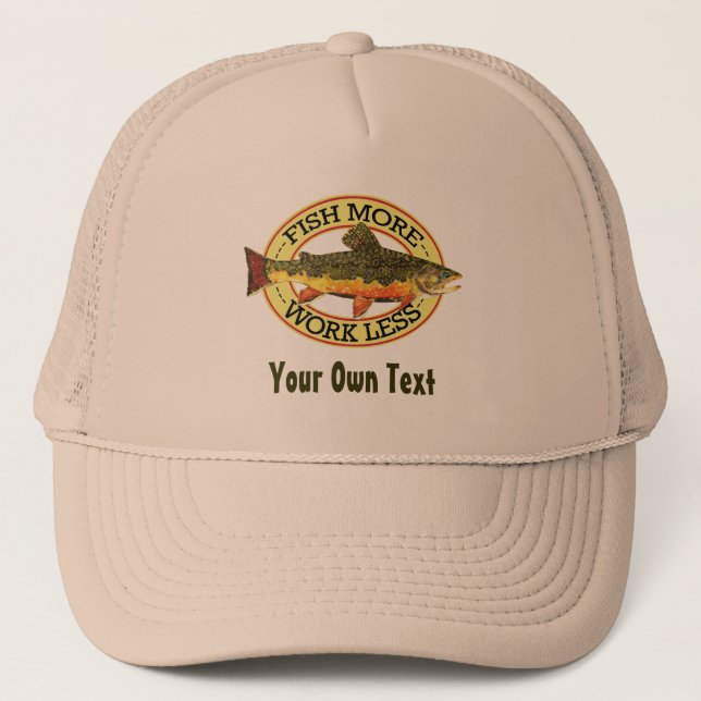 Casquette Pêcheur à la mouche de Brook Trout (Devant)