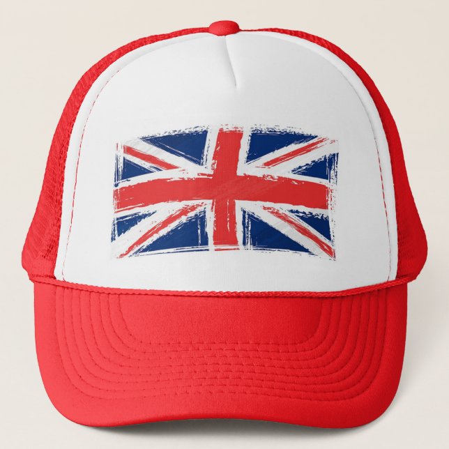 Casquette peint de camionneurs d'Union Jack (Devant)
