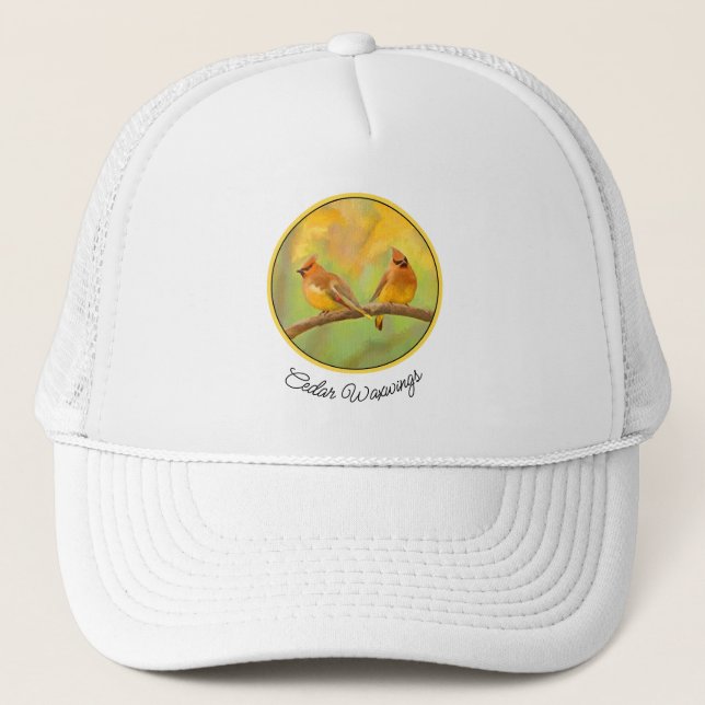 Casquette Peinture à cire de cèdre - jolie art original chie (Devant)