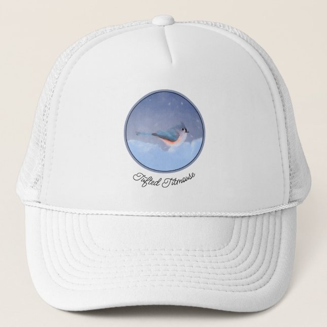 Casquette Peinture à la souris - Oiseau original (Devant)