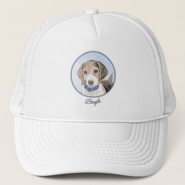 Casquette Peinture beagle - Cute Original Chien Art (Devant)