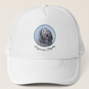 Casquette Peinture Bergamasco Sheepdog - Chien original mign