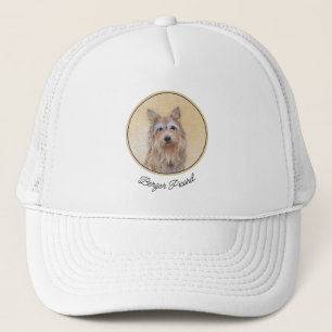 Casquette Peinture Berger Picard - Joli art original chien