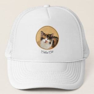 Casquette Peinture de chat Calico - Cute Original Cat Art