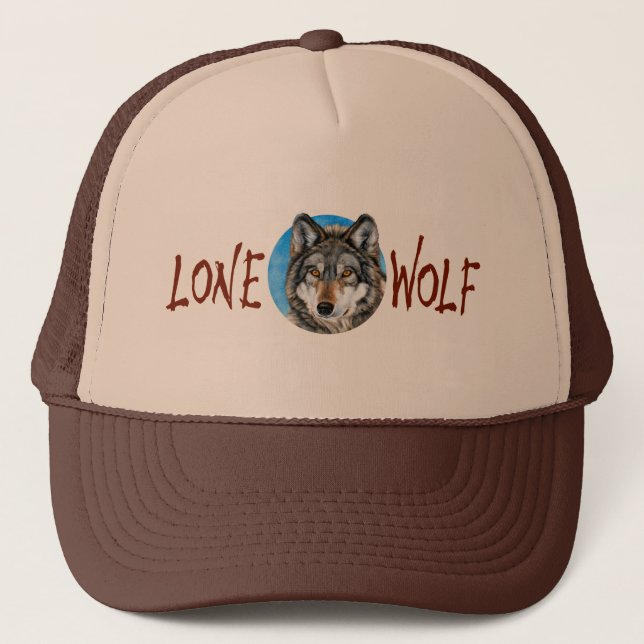 Casquette Peinture de loup solitaire (Devant)