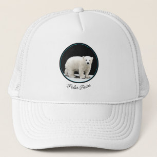 Casquette Peinture de l'ours polaire - Oiginal Wildlife Art