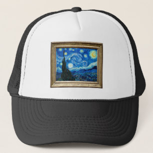 Casquette Peinture de nuit étoilée par le peintre Vincent