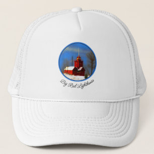 Casquette Peinture de phare rouge - Art original