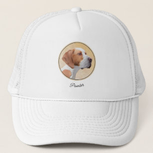Casquette Peinture de pointeur - jolie art original de chien