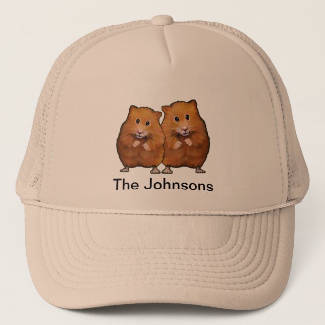 Casquette Peinture des COUPLES MIGNONS de HAMSTER : (Devant)