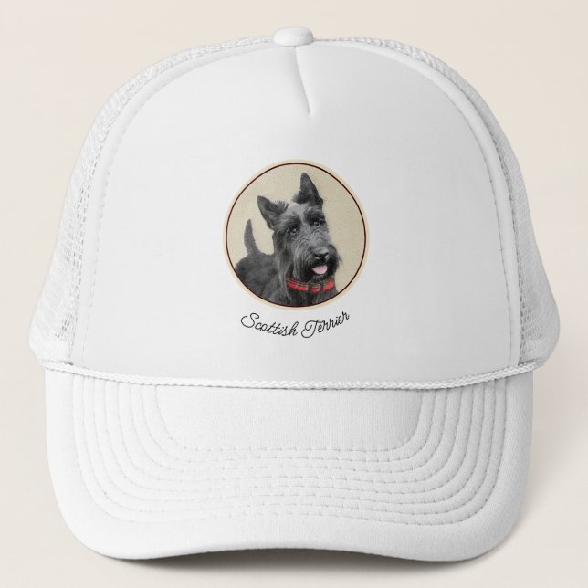 Casquette Peinture écossaise Terrier - Cute Original Chien A (Devant)
