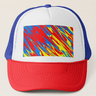 Casquette Peinture en aérosol rouge jaune bleu