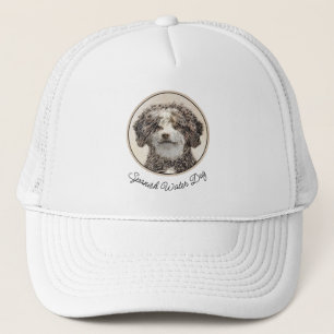 Casquette Peinture espagnole de chien d'eau - jolie art orig