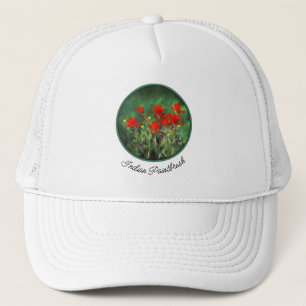 Casquette Peinture indienne de pinceau - Art Fleur original