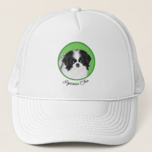 Casquette Peinture japonaise de chiot - Art original de chie
