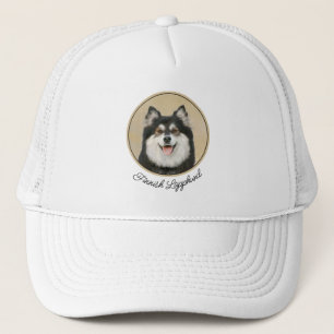 Casquette Peinture Lapphund Finlandaise - Joli art original 