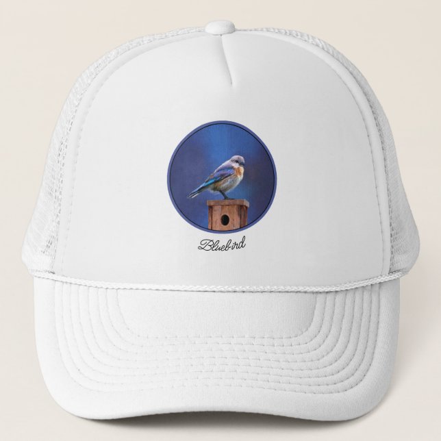 Casquette Peinture pour oiseaux bleus (femelle) - Art origin (Devant)