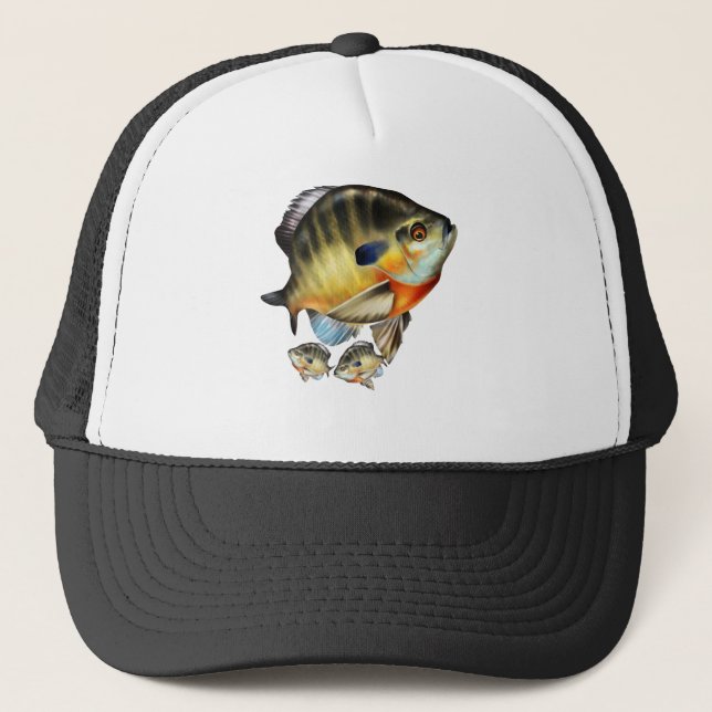 Casquette Peinture réaliste d'un Bluegill (Devant)