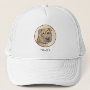 Casquette Peinture Shar Pei - Cute Original Chien Art