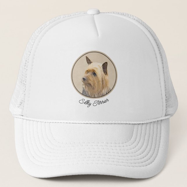 Casquette Peinture Silky Terrier - Cute Original Chien Art (Devant)