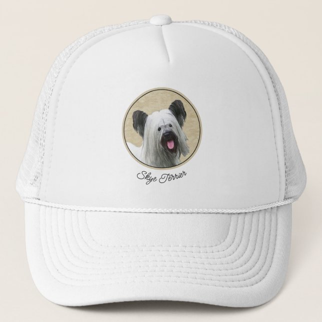 Casquette Peinture Skye Terrier - Cute Original Chien Art (Devant)