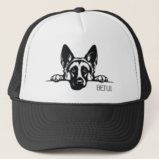 Casquette Pékin Berger Allemand Chien. Personnalisez (Devant)