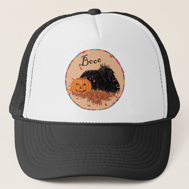 Casquette Pékingese Halloween (Devant)