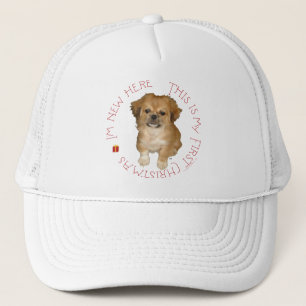 Casquette Pekingese Pup First Christmas