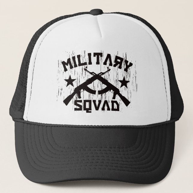 Casquette Peloton militaire AK47 - noir (Devant)