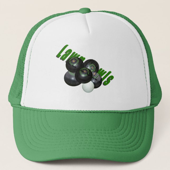 Casquette Pelouse Et Logo, (Devant)