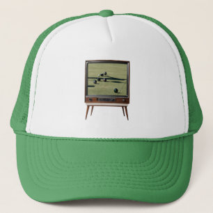 Casquette Pelouse vintage À La Télévision Analogique,