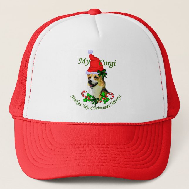Casquette Pembroke Welsh Corgi Cadeaux de Noël (Devant)
