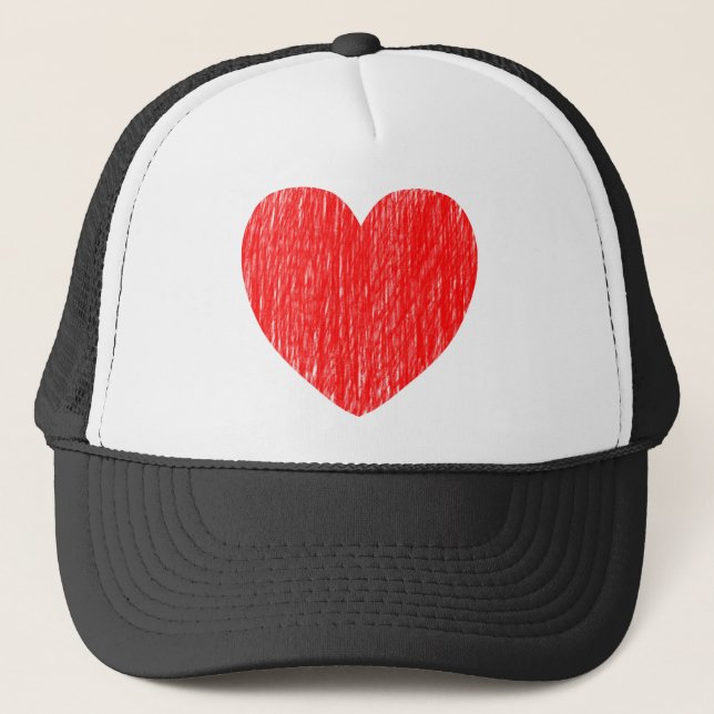 Casquette Pencé dans - Rouge (Devant)